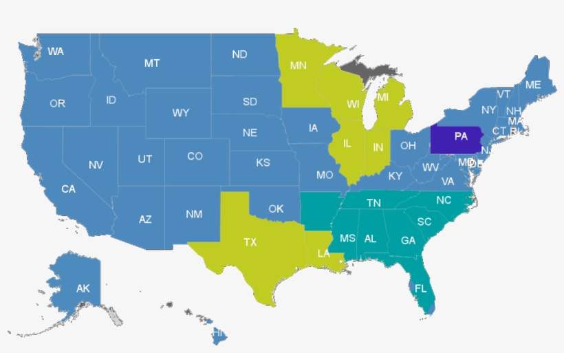 Stuffing Map Bks Colors - Android Vs Ios By State, transparent png download