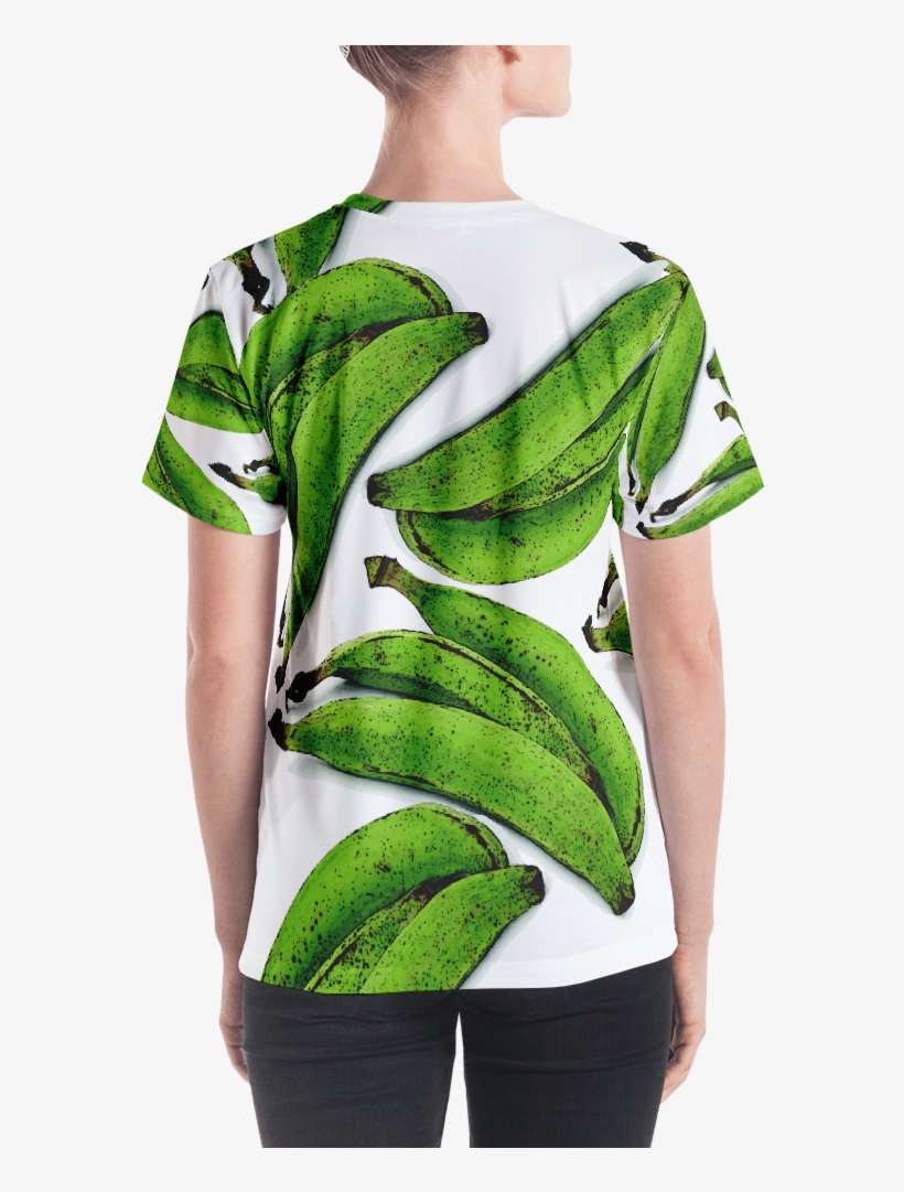 Plátano Print Women's V-neck - Top, transparent png download