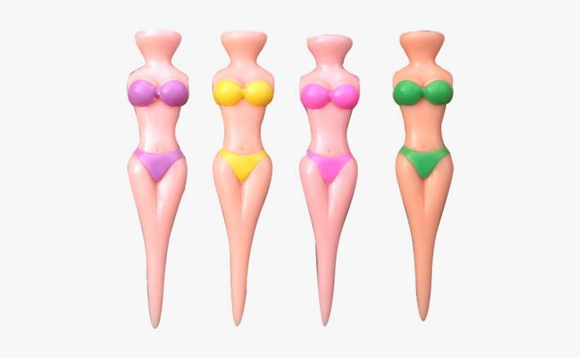 Bikini Lady Golf Tees - Readygolf Bikini Lady Golf Tees (8 Pack), transparent png download