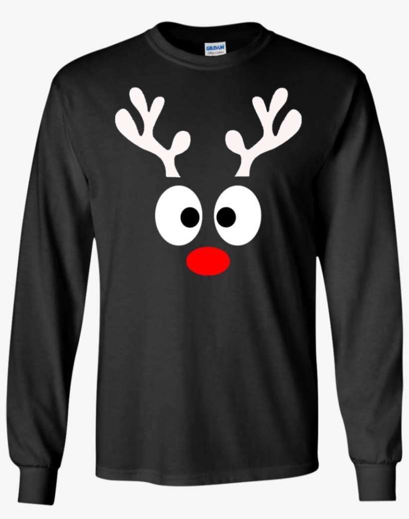Christmas Reindeer Funny Bland Ls Ultra Cotton Tshirtbuy - Naruto And Sasuke Supreme Hoodie, transparent png download