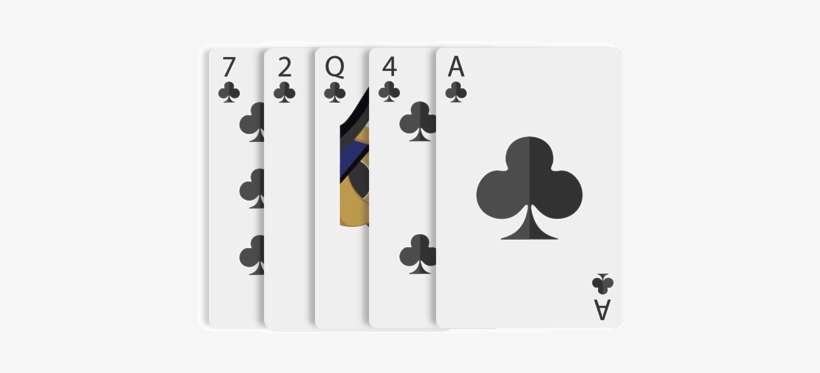 It Consists Of Five Cards Of The Similar Suit - Ace, transparent png download