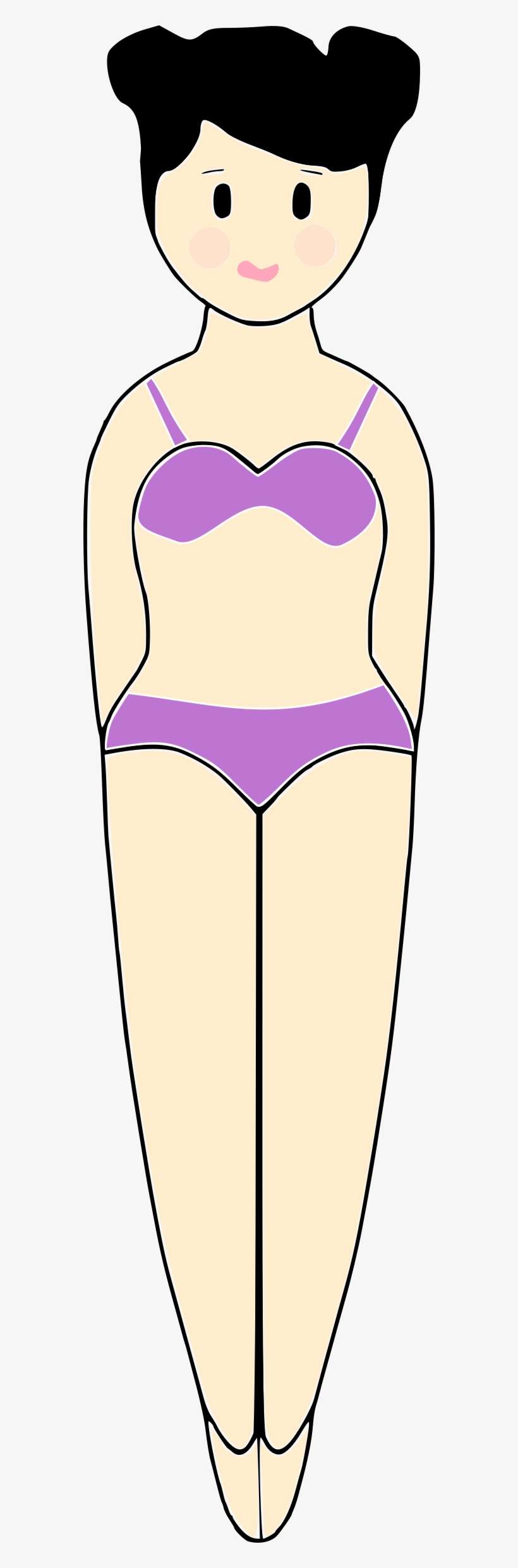 Big Image - Girl In Swimsuit Clipart, transparent png download