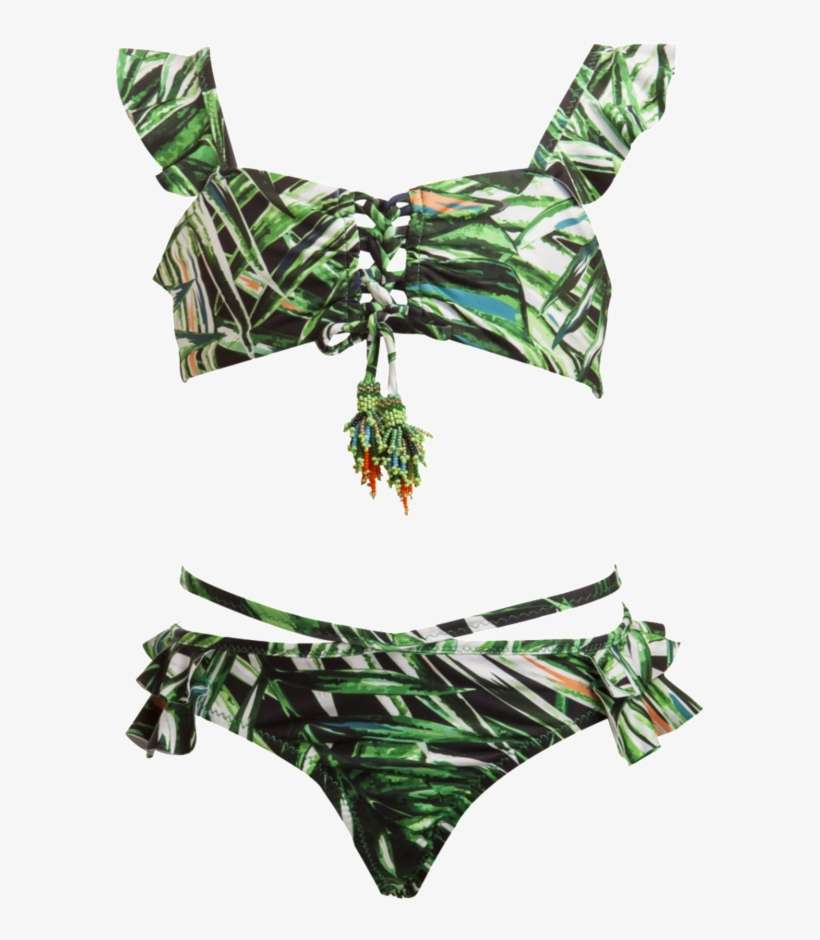 Bendito Mapora Girls Bikini By Agua Bendita - Toptie Criss-cross Tie Girls' School Uniform Cross, transparent png download