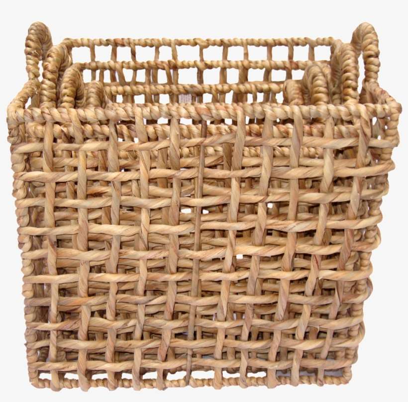 Water Hyacinth Iron Nesting Boxes Natural - Bayou Breeze Water Hyacinth & Iron Nesting Basket, transparent png download