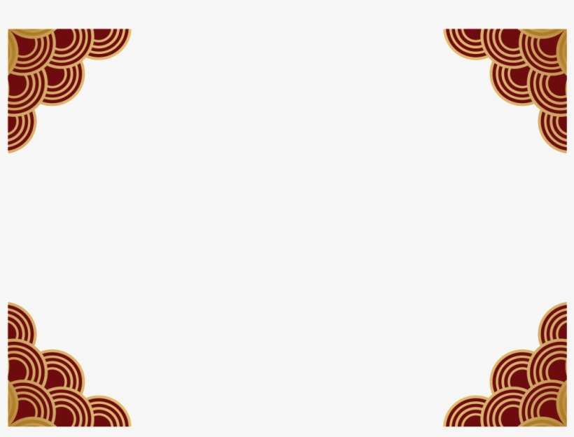 Chinese Classical Border Decoration Vector - Portable Network Graphics, transparent png download