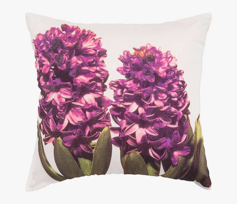 I Love The Smell Of Hyacinth - Surya Hyacinth Decorative Pillow - Purple, transparent png download