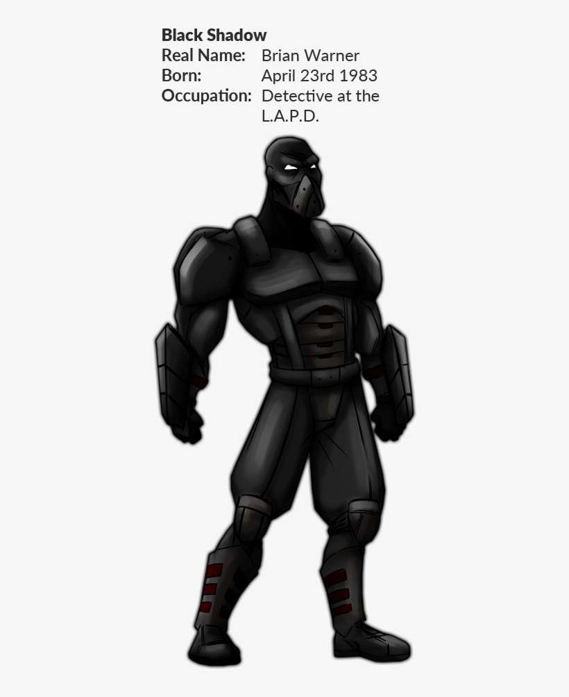 About Black Shadow - Character Sheet, transparent png download