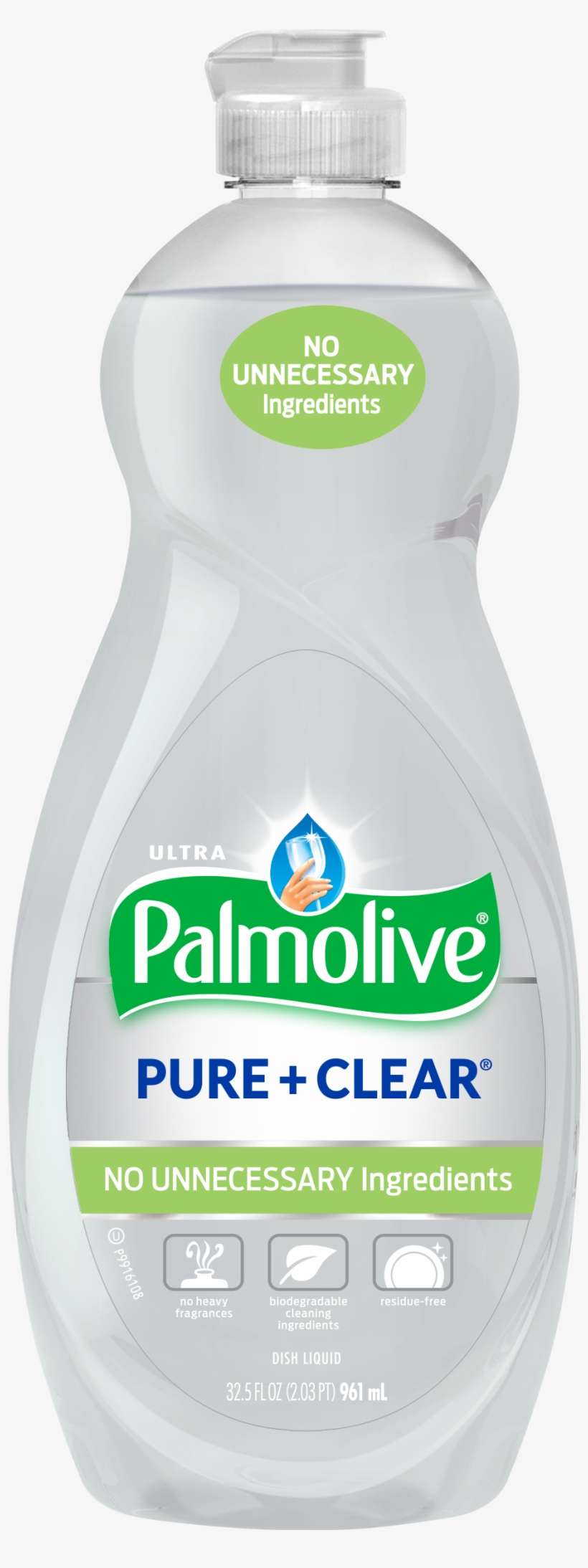 Palmolive Ultra Liquid Dish Soap, Pure And Clear - Palmolive Ultra Soft Touch Dish Liquid, Concentrated,, transparent png download