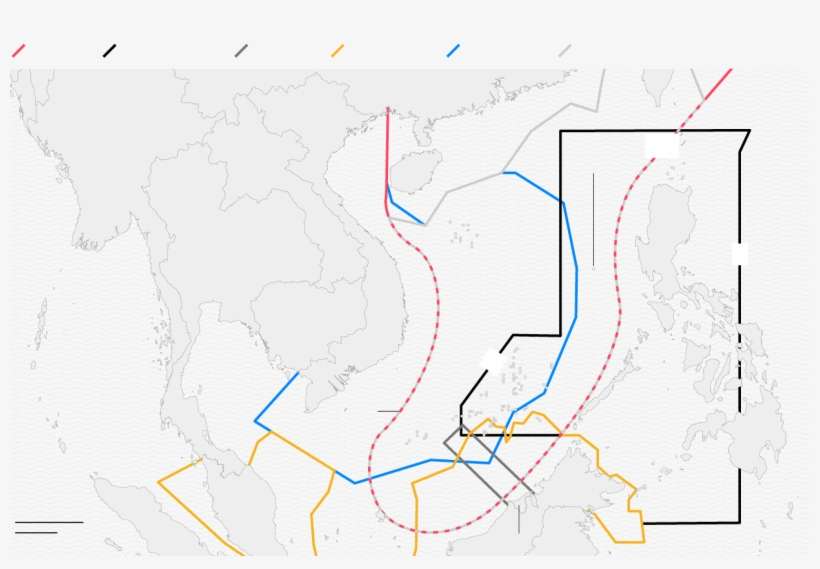 South China Sea - China 7 Dash Line, transparent png download