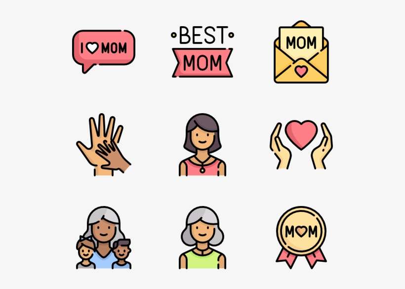 Mother's Day - Mothers Day Flat Icon, transparent png download