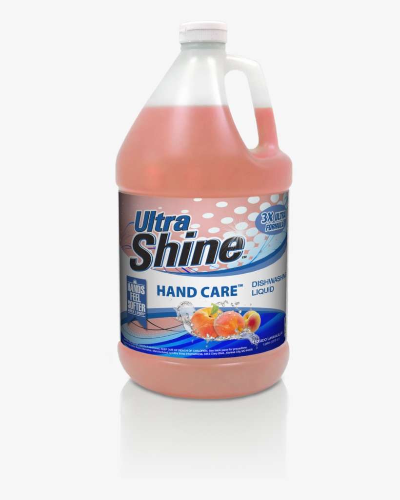 3x Ultra Shine™ Dishwashing Liquid - Dishwashing Liquid Lemon Scent, transparent png download
