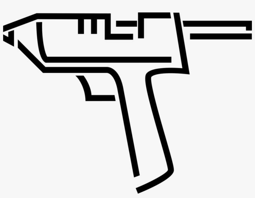 Vector Illustration Of Hot Melt Adhesive Glue Gun Tool - Cross, transparent png download