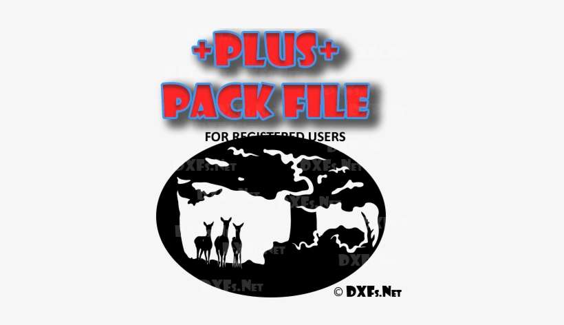Dxf228-p Deer In Woods Design Ready To Cut Cnc Dxf - Half Circle Design Cnc, transparent png download