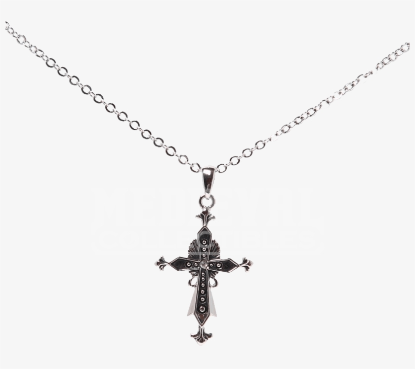 Ornate Medieval Cross Necklace - Necklace, transparent png download