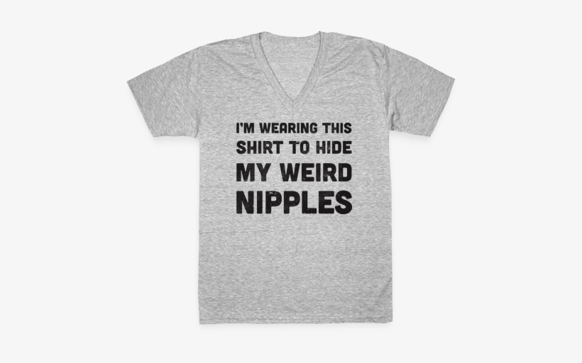 Weird Nipples V-neck Tee Shirt - Bikini Bottom Shirt Spongebob, transparent png download