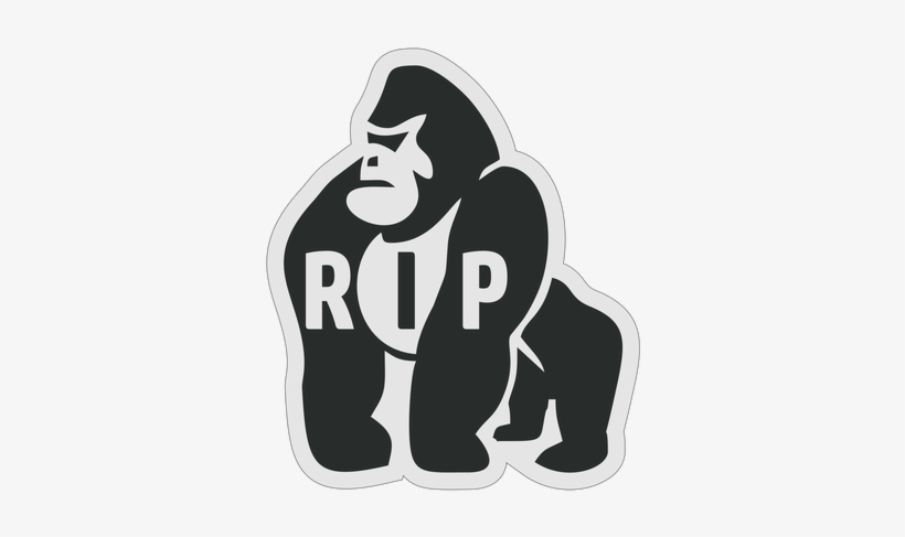 Gorilla Baseball Knob Sticker - Gorilla, transparent png download