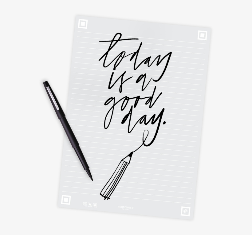 Writing Paper And Notebooks With White Lines - Whitelines Notebook Lined, transparent png download