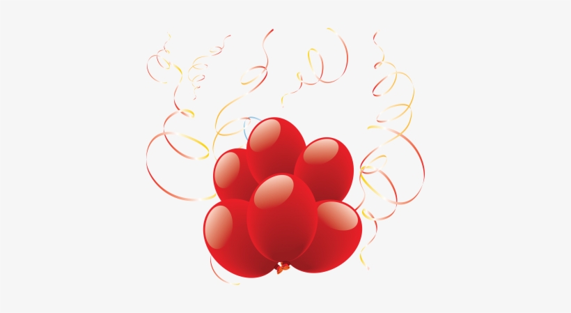 Balloons Thirty-two - Red And White Balloons Png, transparent png download