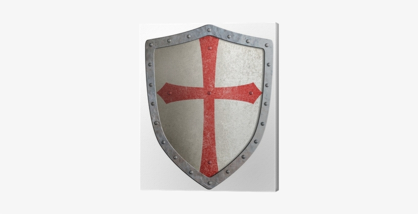 Templar Or Crusader Knight's Metal Shield Isolated - Templar Crusader Shield, transparent png download
