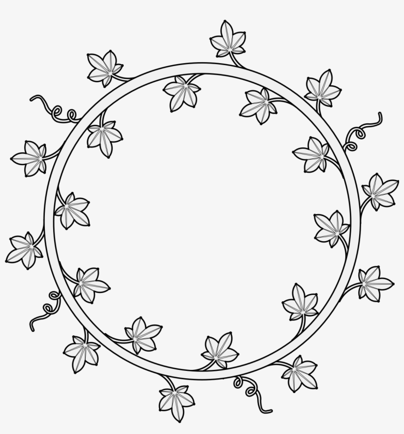 Graphic Royalty Free Stock Black And White Ivy Clipart - Drums, transparent png download