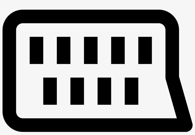 The Scart Icon Is A Rectangle With Rounded Edges, But - Dvb-t2, transparent png download