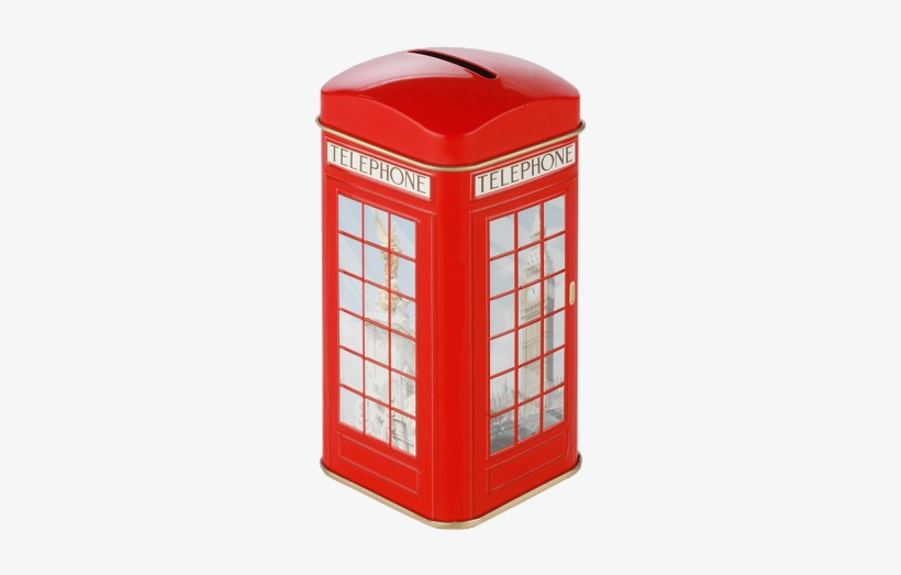 Tea Bag Caddy Money Boxes - Ahmad Tea Red Telephone Box Tea Caddy, transparent png download