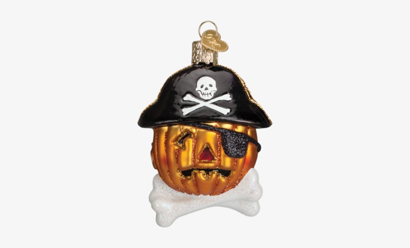 Pirate Pumpkin Ornament - Kiwi Glass Ornament By Old World Christmas, transparent png download