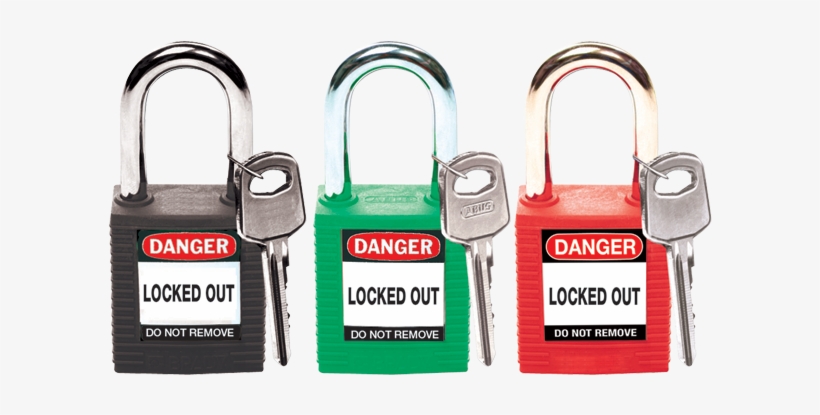 Candado Acero - Brady 99564 Lockout Padlock,kd,green,1/4in. Dia., transparent png download