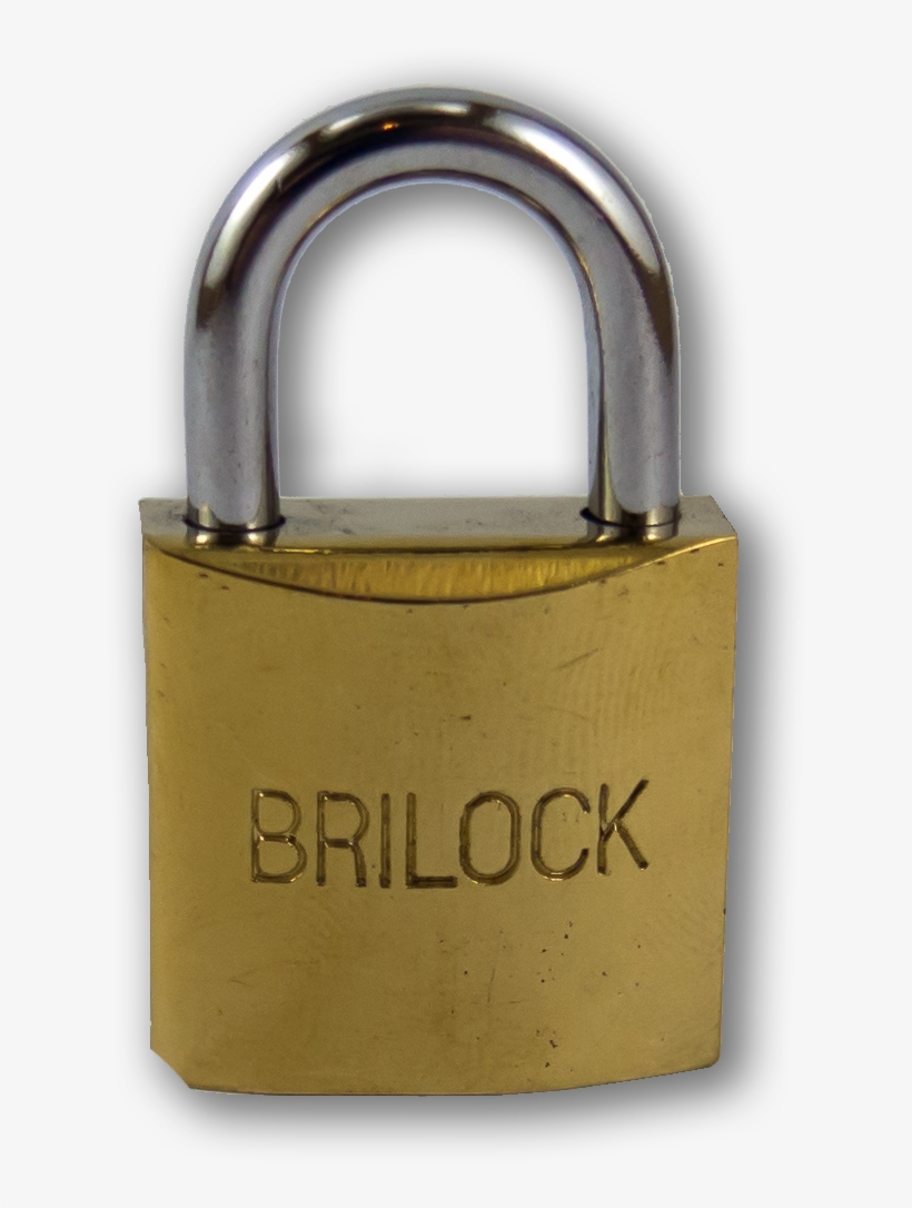 Candado De Acero Bronceado 25 Mm - Brass, transparent png download