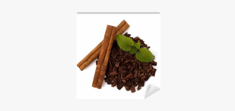 Crushed Chocolate Shavings Pile And Cinnamon Sticks - Chocolate, transparent png download