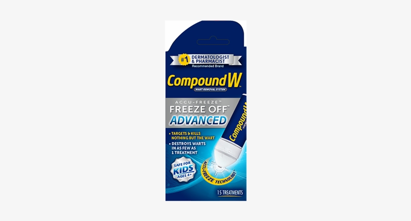 Compound W Wart Remover One Step Pads Maximum Strength - Compound Freeze Off, transparent png download
