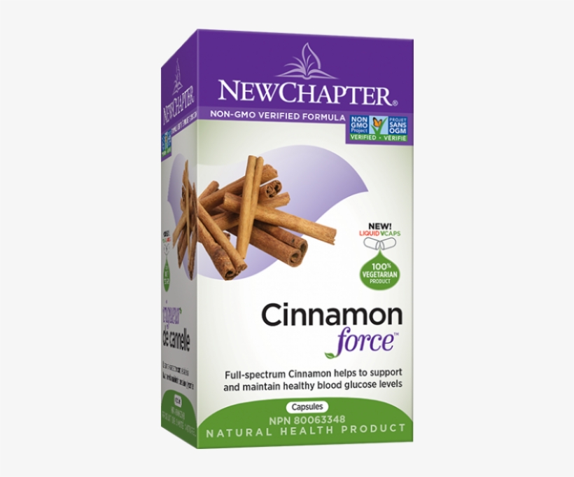 New Chapter Cinnamon Force 60 Veggie Caps - New Chapter Cinnamon Force 30 Veggie Caps, transparent png download