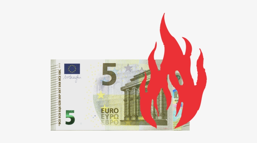 Flash Banknotes - Euros Different Sizes, transparent png download