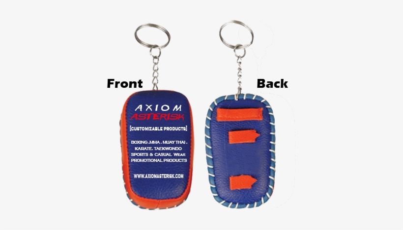 Mini Thai Pad Keychain - Title Boxing Title Thai Pad Keychain-blue/red Blue, transparent png download