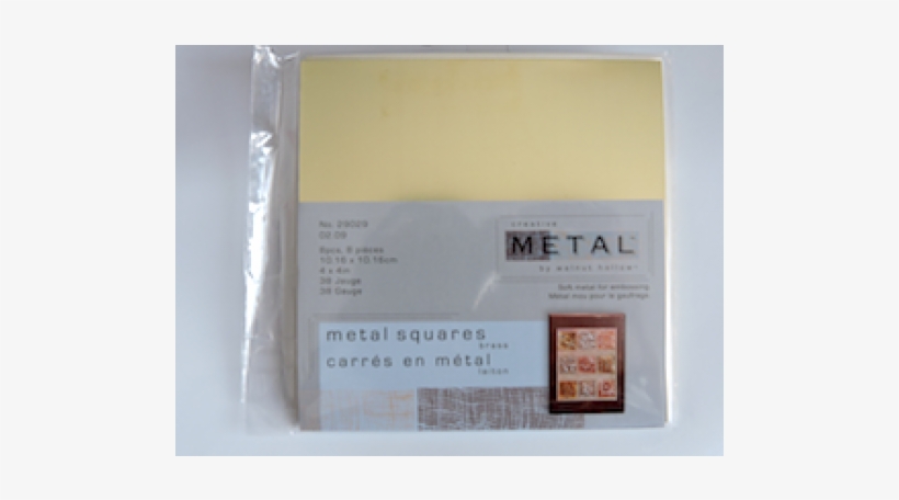 Walnut Hollow Square Embossing Metal - Brass, transparent png download