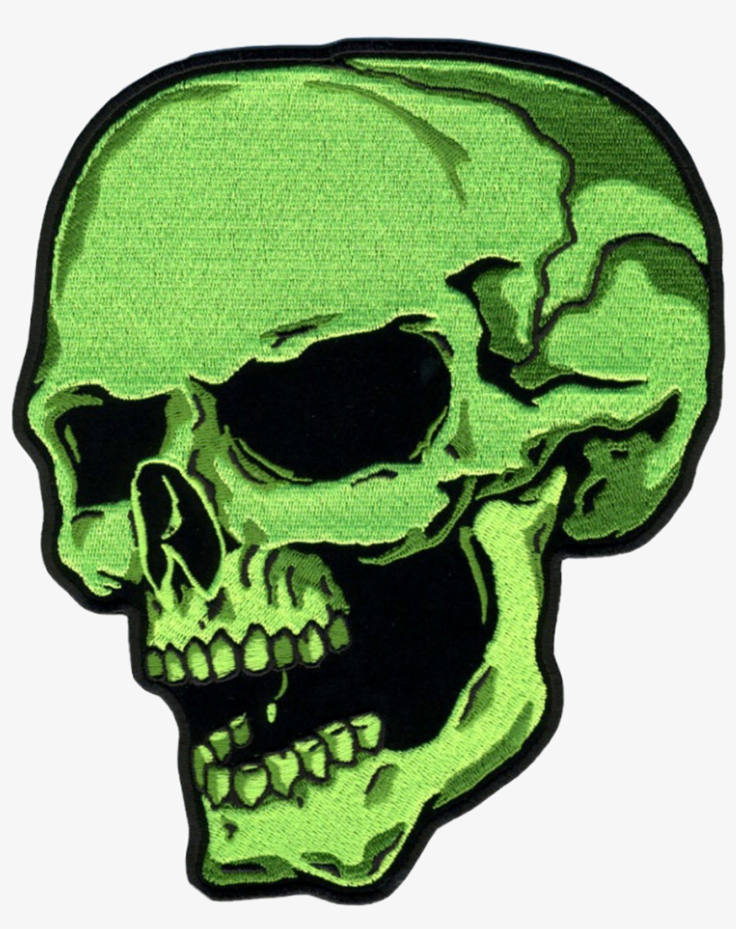 Scgreen Green Vote Skull Slime Lime Sick Cool Cute - Green Skull, transparent png download
