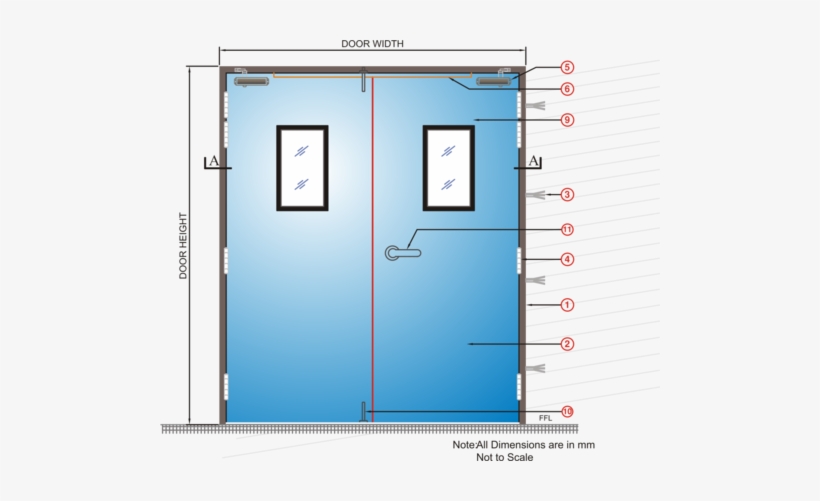 Ral Hollow Metal Doors - Door, transparent png download