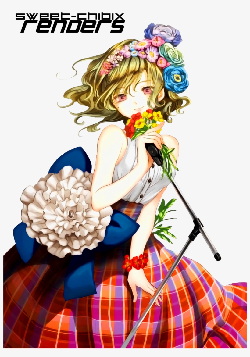 Anime Picture Touhou Kazami Yuuka Sugi Single Tall - Cartoon, transparent png download
