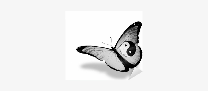 Vinilo Pixerstick Dao Pabellón De Mariposas Volando, - Art Print: Suns Luck's Israeli Flag Butterfly Flying,, transparent png download