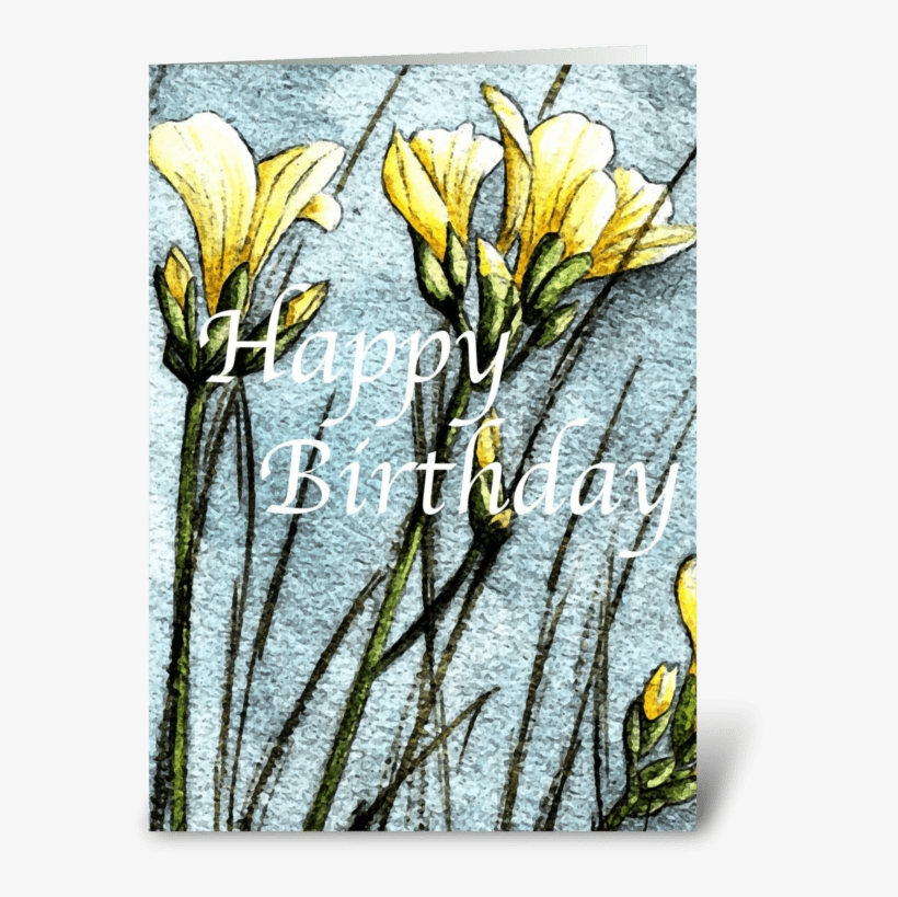 Field Flowers Greeting Card - Snow Crocus, transparent png download