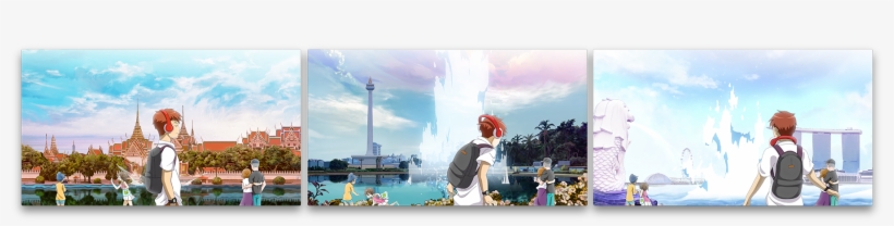 Anime Festival Asia Animation And Backdrop - Vacation, transparent png download