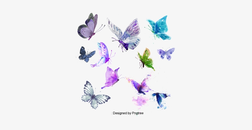 Simple Diseño De Mariposa Dibujos Pintados A Manosencillez - Comics, transparent png download