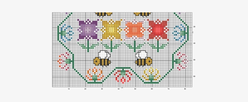 Primavera En Punto De Cruz - Flores Hechas En Punto De Cruz, transparent png download