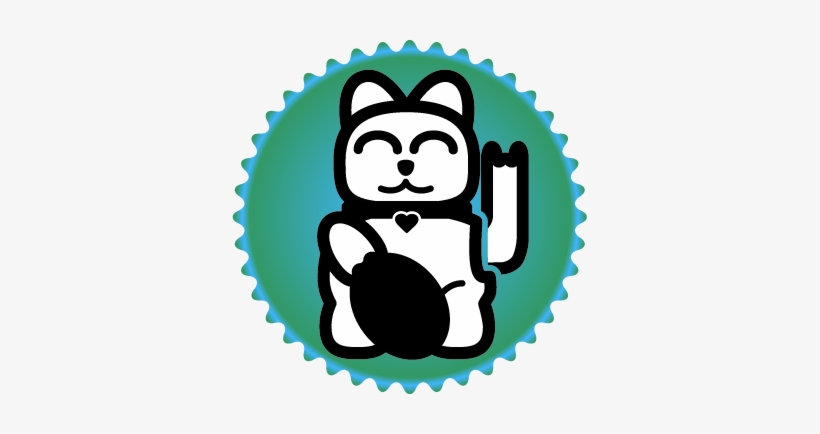 Th Badge Lucky Cat - Shimano 105 R7000 Crankset, transparent png download