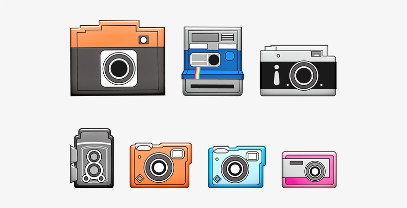 Camera, Vintage, Polaroid, Movie Camera - Camera, transparent png download