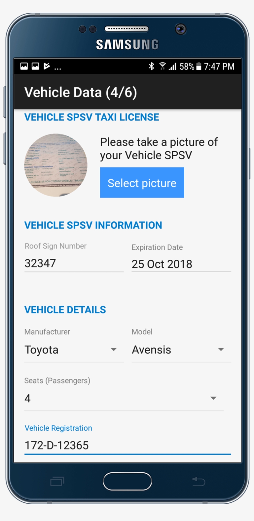 Vehicle Spsv Taxi Licence - Iphone, transparent png download