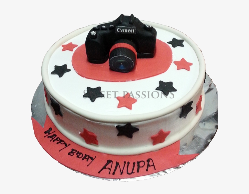 Cute Camera On Cake - Birthday Cake, transparent png download