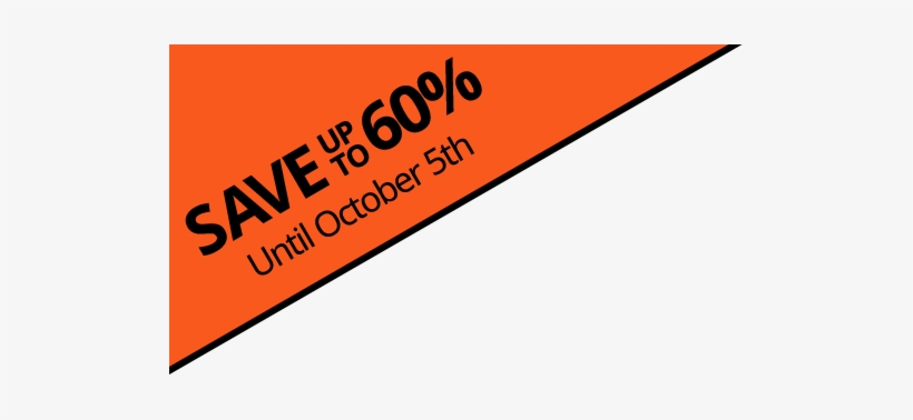 Save 60% Until October 5th - Graphic Design, transparent png download