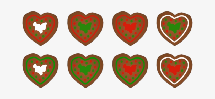 The Gingerbread Man Biscuits Heart - Gingerbread, transparent png download