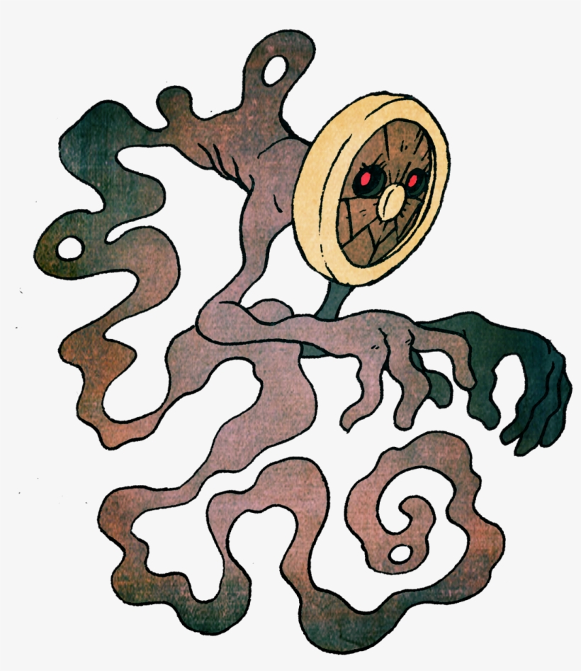 Lidface A Weird Ghost With A Face Made Of Wood And - I Go Bump, transparent png download